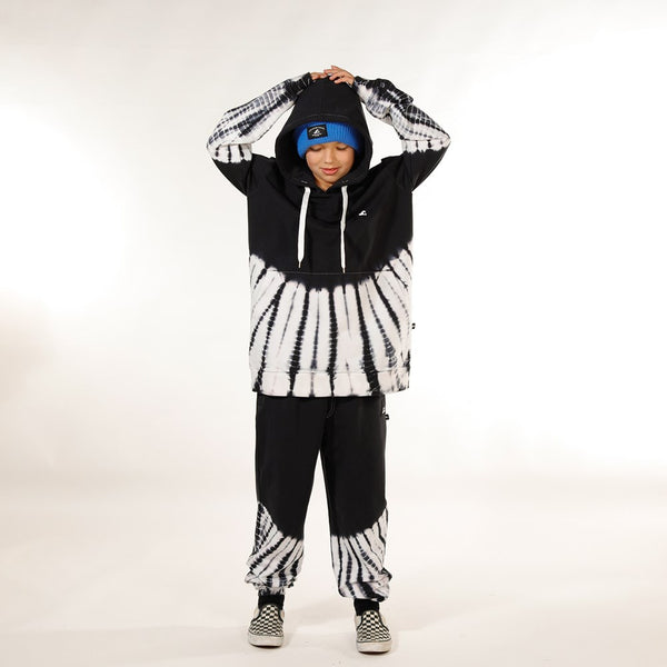 BOYS POCKET HOOD - Black Dye