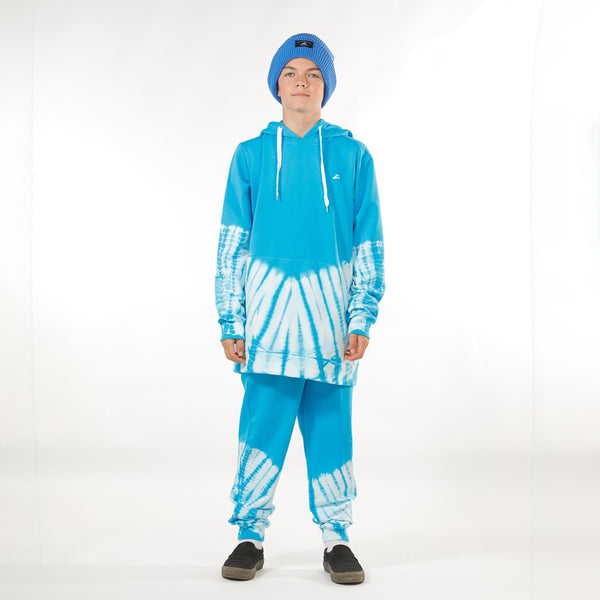 BOYS POCKET HOOD - Blue Dye