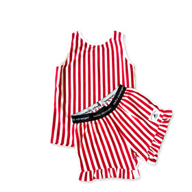 GIRLS CHRISTMAS PJs - Red White