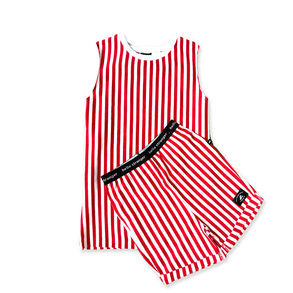 BOYS CHRISTMAS PJS - Red White