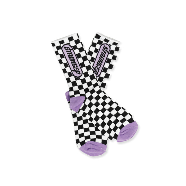STRANGER SOCKS – Purple Check