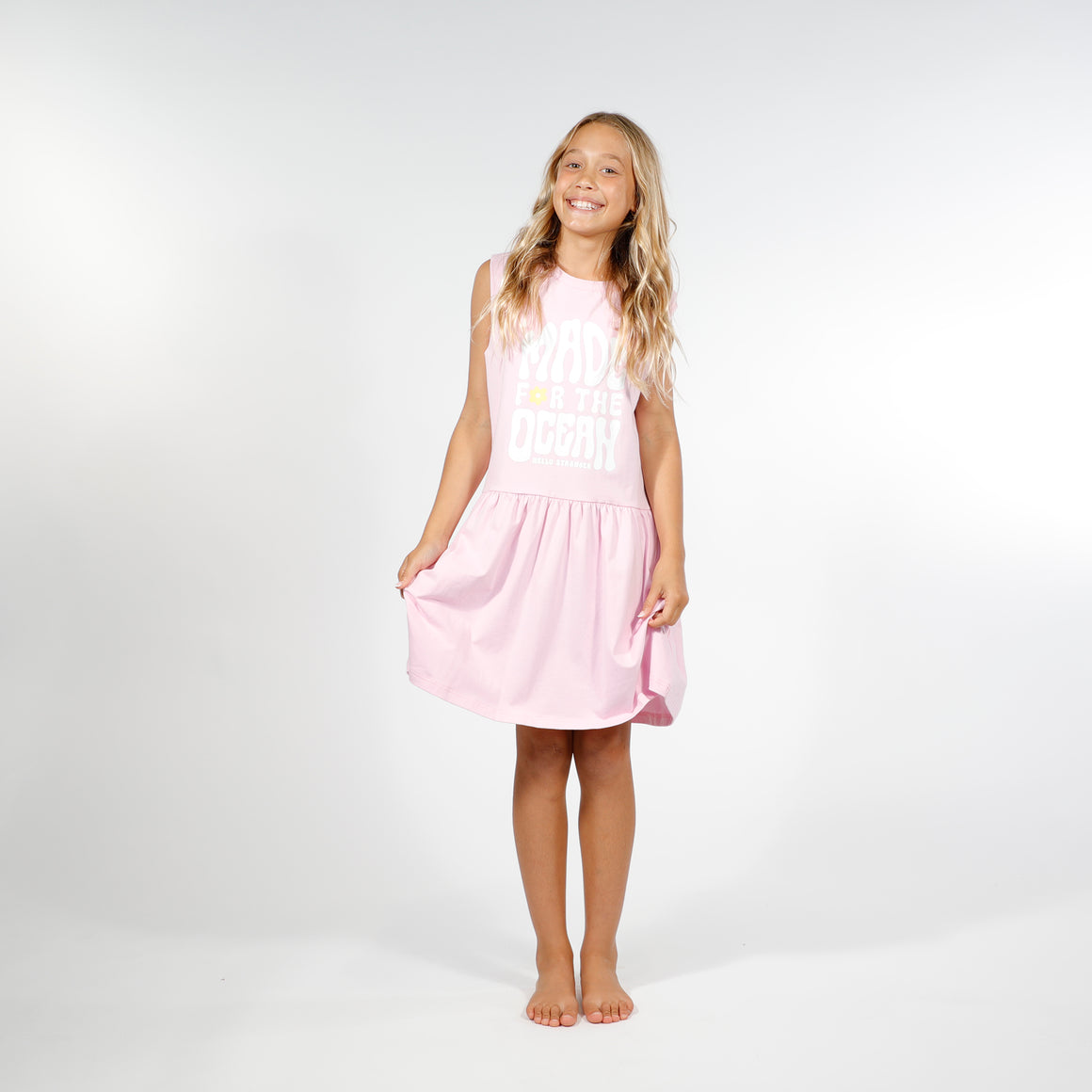 GIRLS VACAY DRESS - Pink