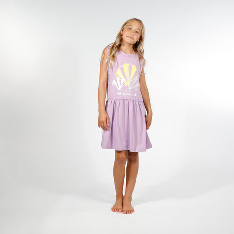 GIRLS VACAY DRESS - Purple