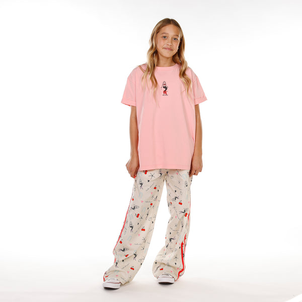 GIRLS PLAYFUL PANT  – Red Stripe