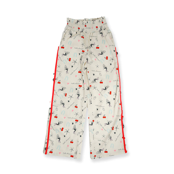 GIRLS PLAYFUL PANT  – Red Stripe