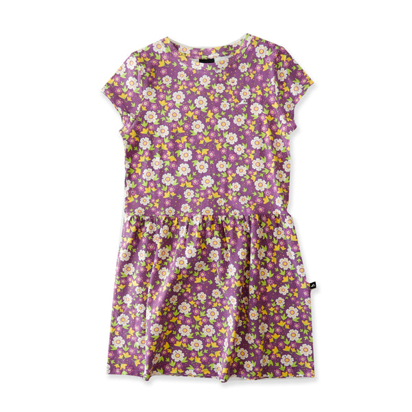 GIRLS PALMA DRESS - Purple Floral