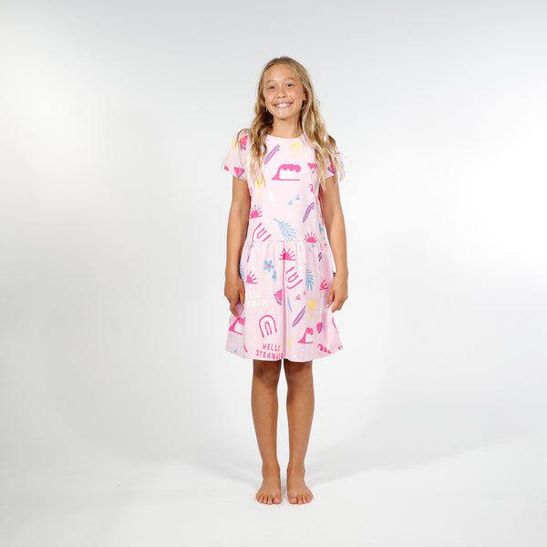 GIRLS PALMA DRESS - Pink