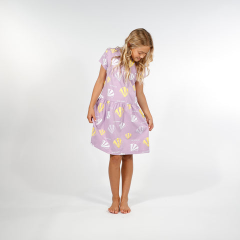 GIRLS PALMA DRESS - Purple