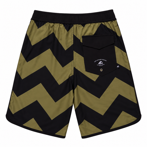 BREAK LONG BOARD SHORT – Khaki Black