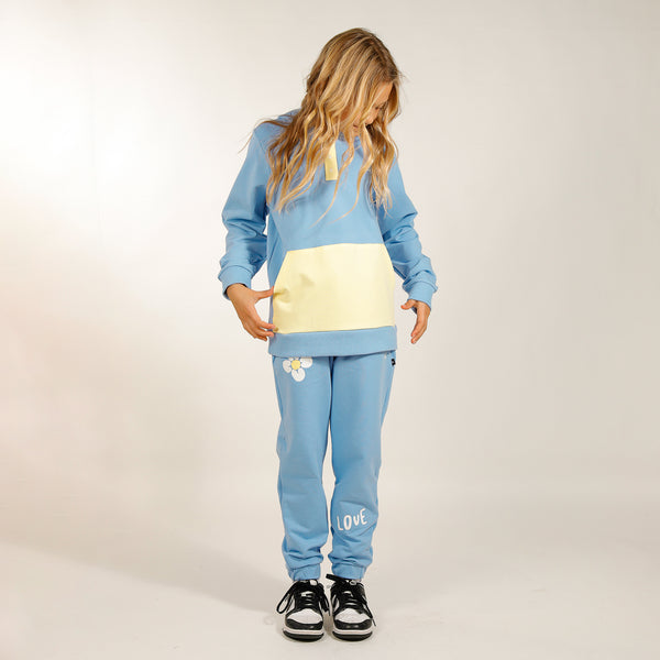 GIRLS ISLA HOOD - Cornflower