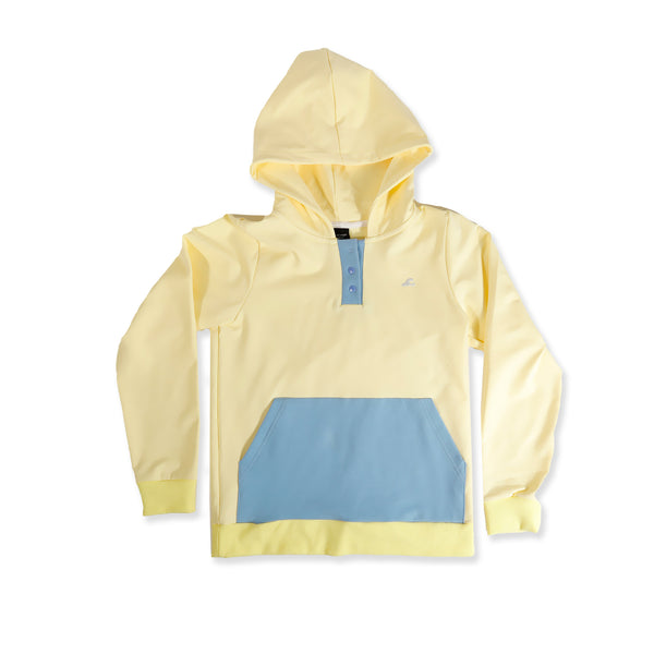 GIRLS ISLA HOOD - Lemon