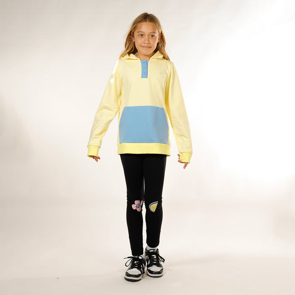 GIRLS ISLA HOOD - Lemon