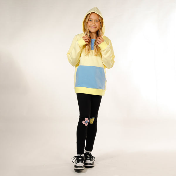 GIRLS ISLA HOOD - Lemon