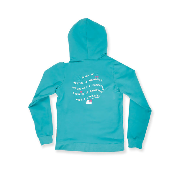 GIRLS BESTIES ISLA HOOD – Seafoam