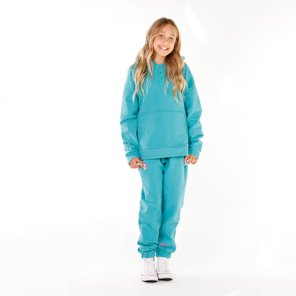 GIRLS BESTIES ISLA HOOD – Seafoam