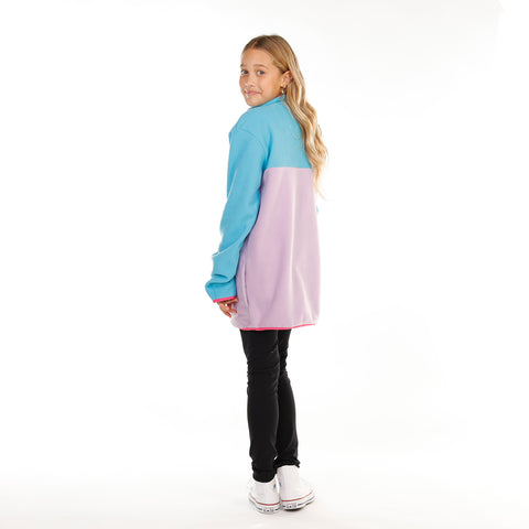 GIRLS ADVENTURE FLEECE – Turquoise Purple