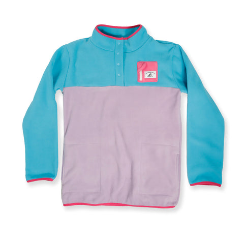 GIRLS ADVENTURE FLEECE – Turquoise Purple