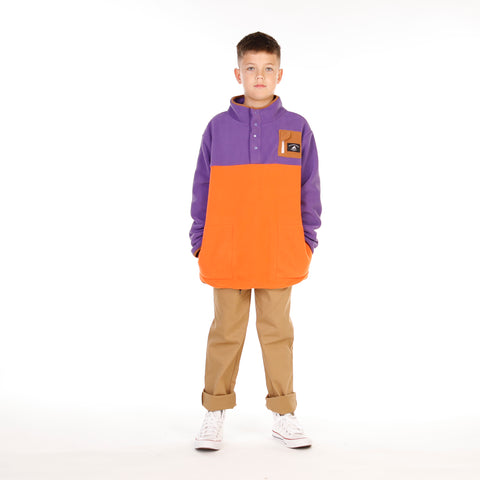 BOYS ADVENTURE FLEECE – Purple Orange