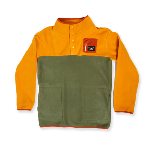 BOYS ADVENTURE FLEECE – Mustard Khaki