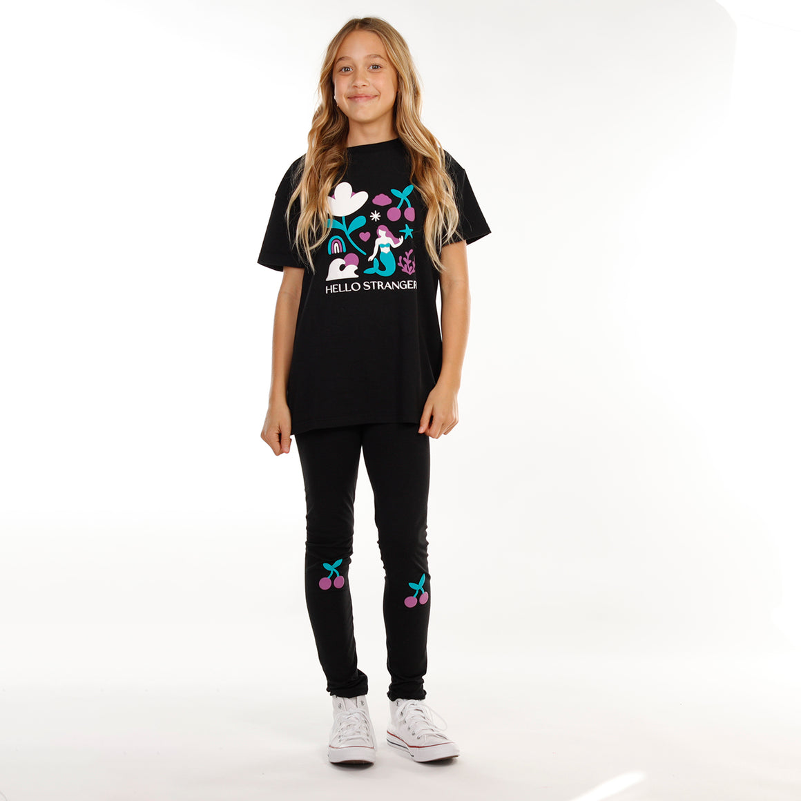 GIRLS SEAGIRL BAILEY SS TEE – Black