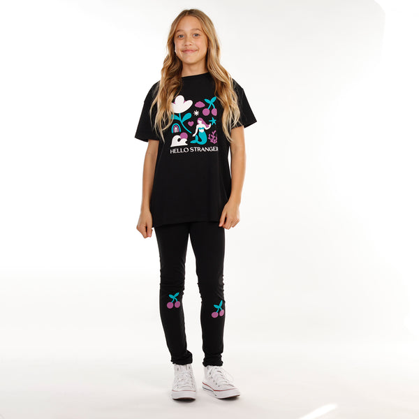 GIRLS SEAGIRL BAILEY SS TEE – Black