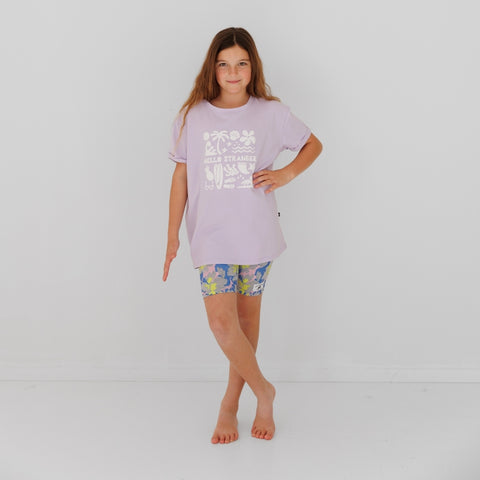 Holiday Vibes Bailey Tee - Lilac