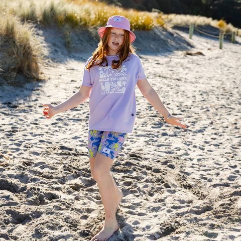 Holiday Vibes Bailey Tee - Lilac