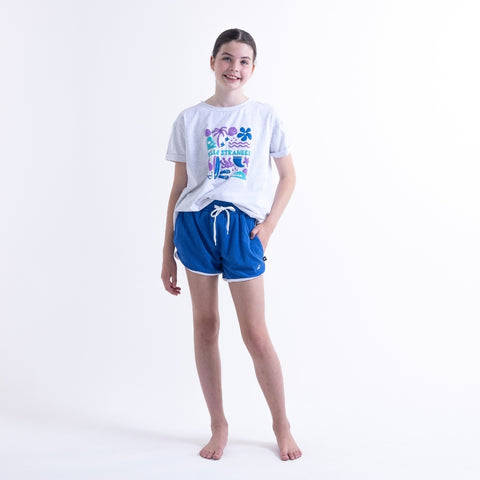 Holiday Vibes Bailey Tee - White Marle
