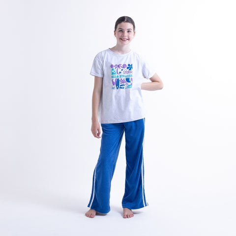 Holiday Vibes Bailey Tee - White Marle
