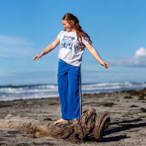 Holiday Vibes Bailey Tee - White Marle