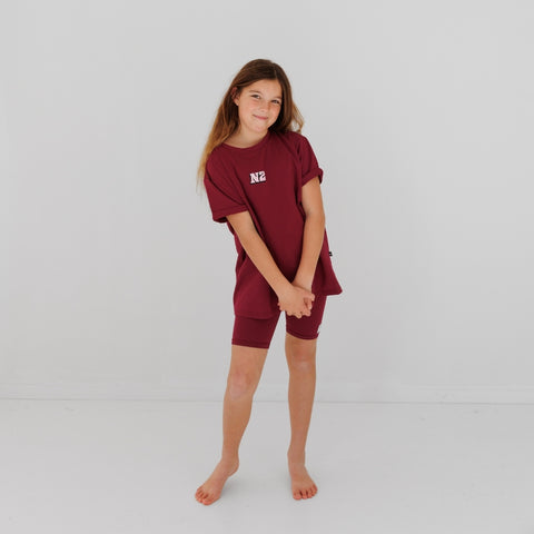 I Love NZ Bailey Tee - Boysenberry
