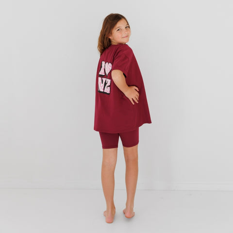 I Love NZ Bailey Tee - Boysenberry