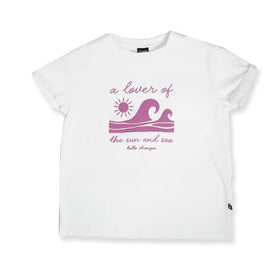 GIRLS LOVERS BAILEY SS TEE – White