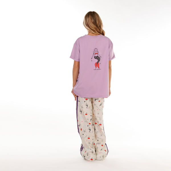 GIRLS MERMAID BAILEY SS TEE – Purple