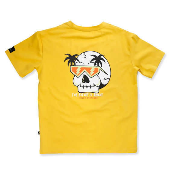 FUTURE IS BRIGHT BOX TEE - Yellow