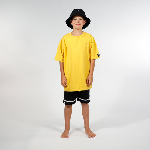 FUTURE IS BRIGHT BOX TEE - Yellow
