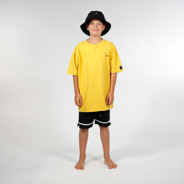 FUTURE IS BRIGHT BOX TEE - Yellow