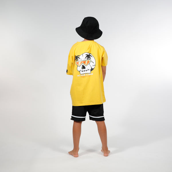 FUTURE IS BRIGHT BOX TEE - Yellow