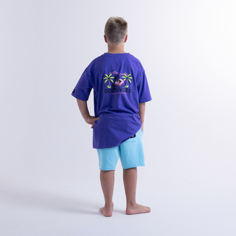 Good Vibes Box Tee – Purple