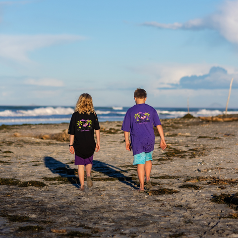 Good Vibes Box Tee – Purple