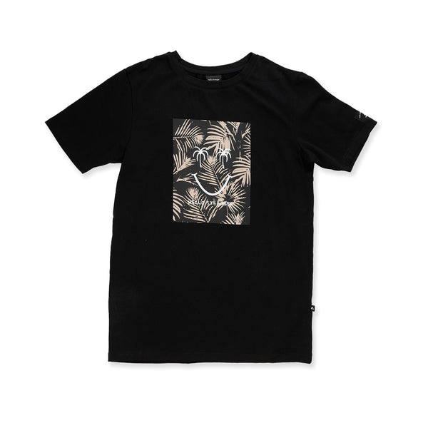 BOYS PALMS SS TEE - Black