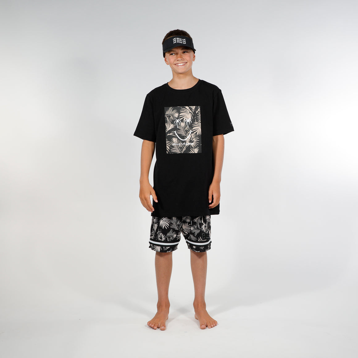 BOYS PALMS SS TEE - Black