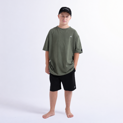 Logo Box Tee - Khaki