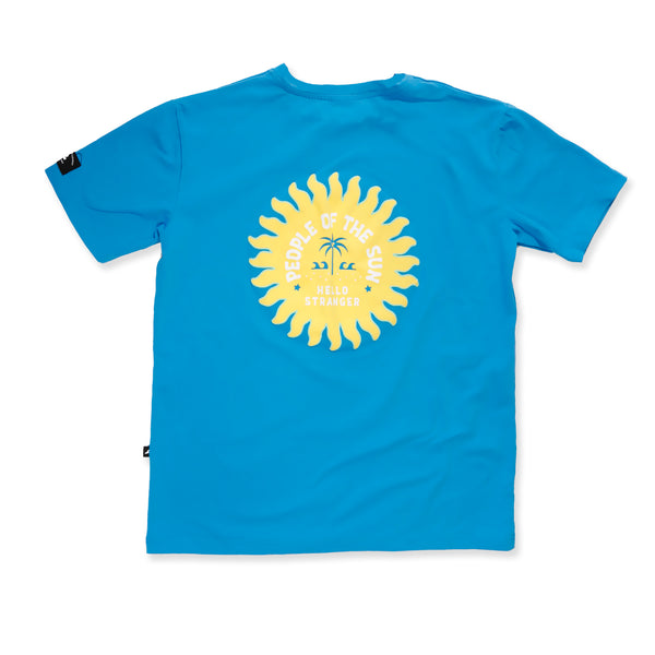 PEOPLE OF THE SUN BOX TEE - Blue