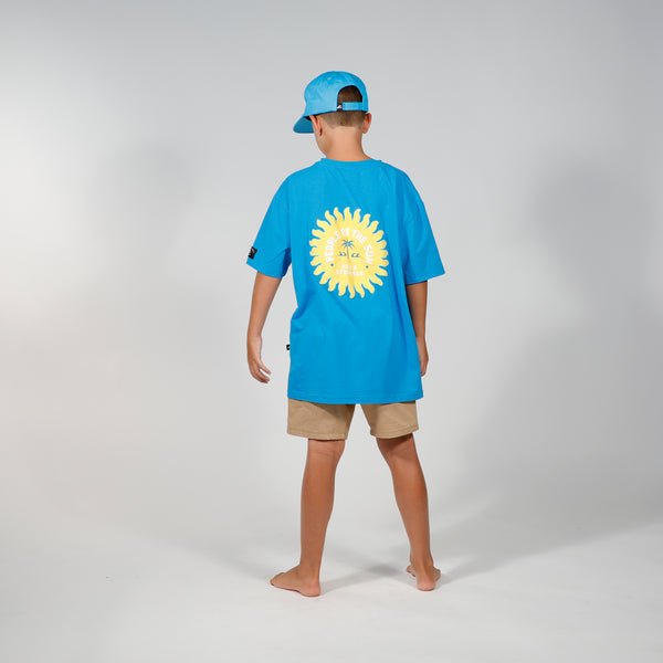PEOPLE OF THE SUN BOX TEE - Blue