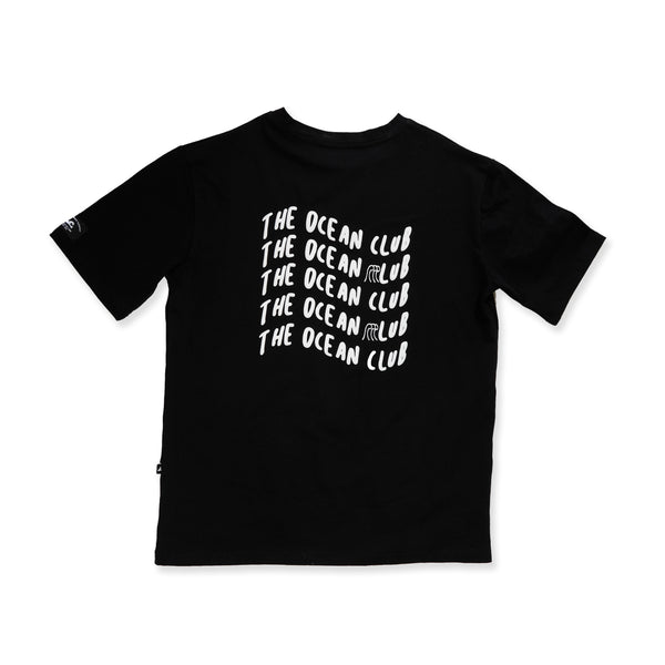 THE OCEAN CLUB BOX TEE - Black