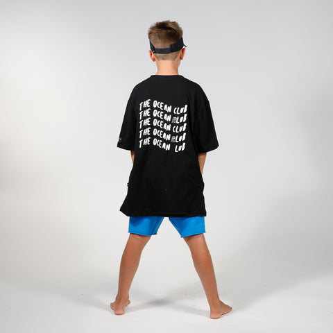 THE OCEAN CLUB BOX TEE - Black