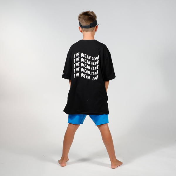 THE OCEAN CLUB BOX TEE - Black