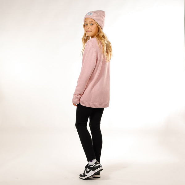 GIRLS MAGGIE CARDI - Dusty Pink