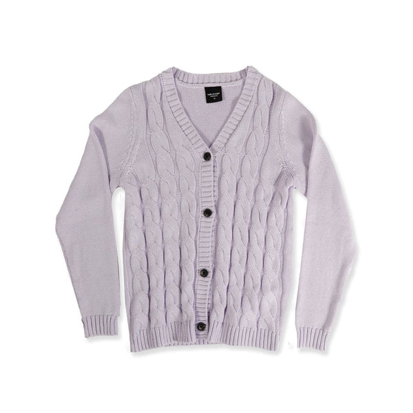 GIRLS MAGGIE CARDI - Purple